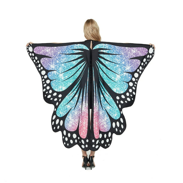 Butterfly Wings for Women Premium Butterfly Shawls Fairy Ladies Cape Nymph Pixie Costume Accessory